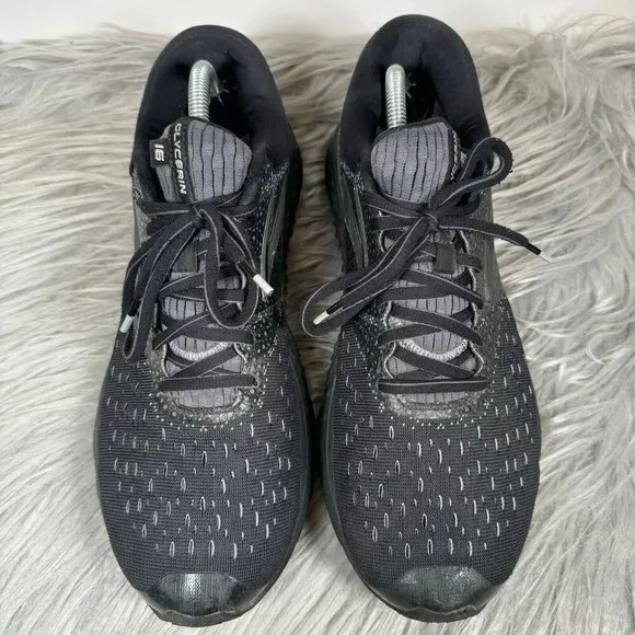 Brooks Glycerin 16 Mens Size 11 Shoes Black Athletic Running Sneakers