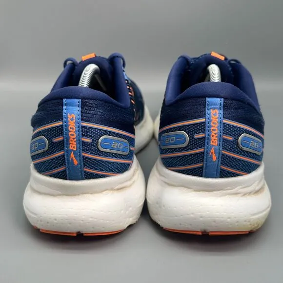 Brooks Glycerin 20 Mens 11.5 Navy Blue Athletic Running Sneakers Lace-Up Low Top