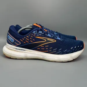Brooks Glycerin 20 Mens 11.5 Navy Blue Athletic Running Sneakers Lace-Up Low Top