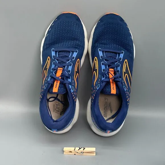 Brooks Glycerin 20 Mens 11.5 Navy Blue Athletic Running Sneakers Lace-Up Low Top