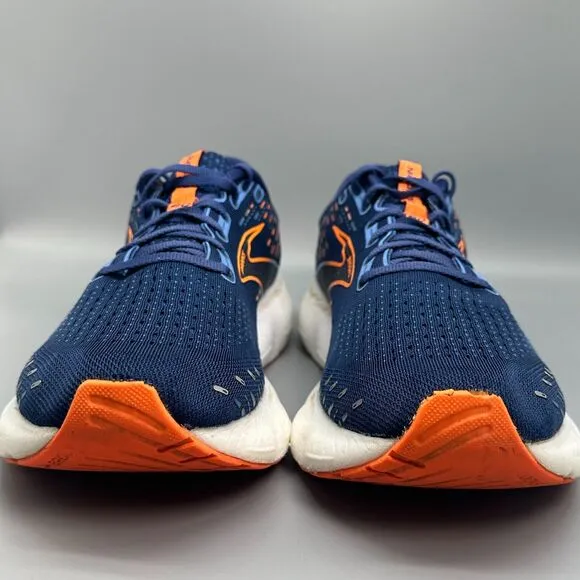 Brooks Glycerin 20 Mens 11.5 Navy Blue Athletic Running Sneakers Lace-Up Low Top