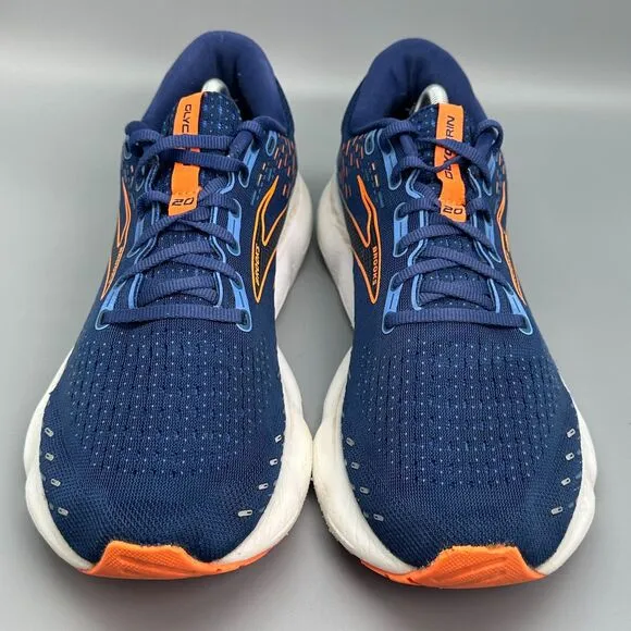 Brooks Glycerin 20 Mens 11.5 Navy Blue Athletic Running Sneakers Lace-Up Low Top