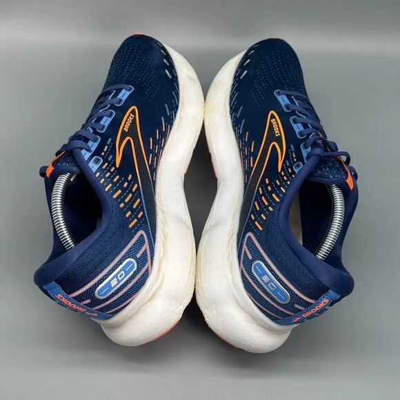Brooks Glycerin 20 Mens 11.5 Navy Blue Athletic Running Sneakers Lace-Up Low Top