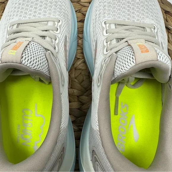 BROOKS Glycerin 21 Running Shoes Coconut Aqua Autumn Sunset Size 7.5 Women's