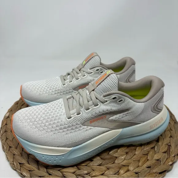 BROOKS Glycerin 21 Running Shoes Coconut Aqua Autumn Sunset Size 7.5 Women's