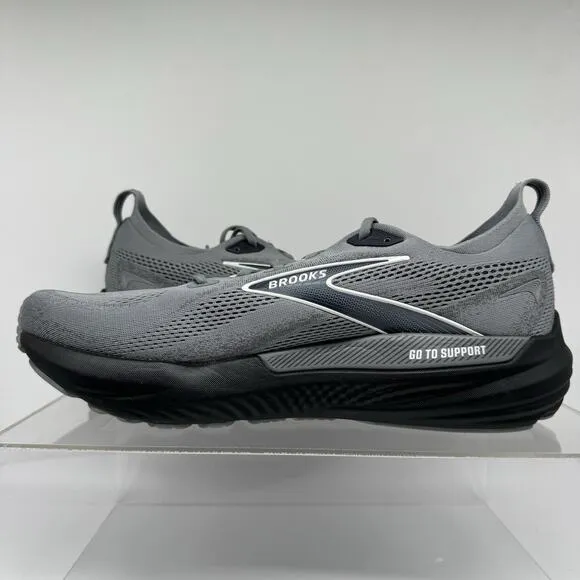 Brooks Glycerin 22 Grey Black 110445 1D 078 Running Shoes Sneakers Men’s Size 14