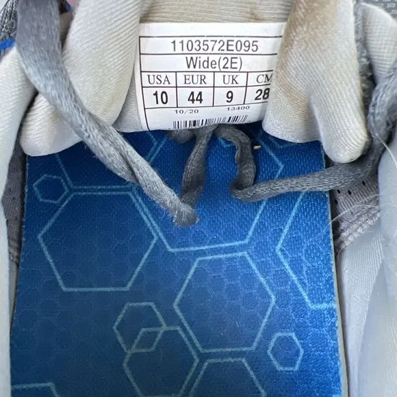 Brooks Glycerin GTS 19 Men's Size 10 2E Wide Gray Running Shoes 1103572E095