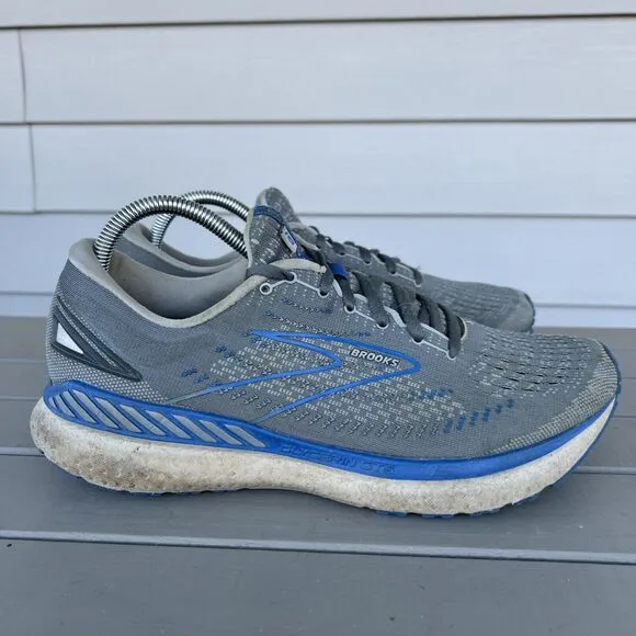 Brooks Glycerin GTS 19 Men's Size 10 2E Wide Gray Running Shoes 1103572E095