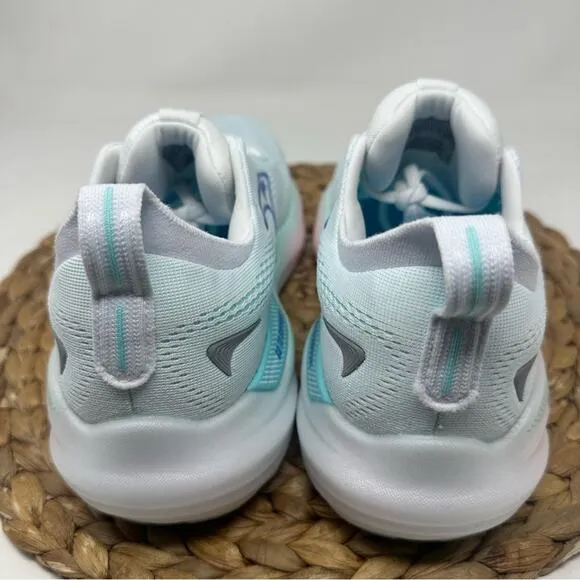 BROOKS Glycerin GTS 22 Running Shoe White Limpet Shell Amparo Blue Size 8.5 WIDE