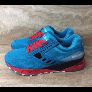 Brooks Heritage City Regent Sneakers Running Shoes Blue Red White size 7