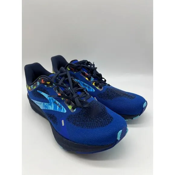 Brooks Launch 9 Running Shoes Blue/Peacoat/Yellow Men's Size 11🛒