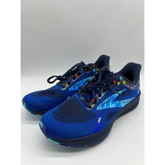 Brooks Launch 9 Running Shoes Blue/Peacoat/Yellow Men's Size 11🛒