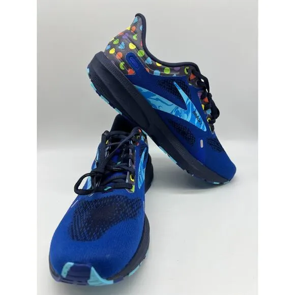 Brooks Launch 9 Running Shoes Blue/Peacoat/Yellow Men's Size 11🛒