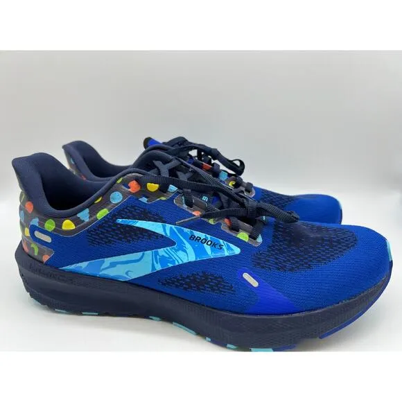Brooks Launch 9 Running Shoes Blue/Peacoat/Yellow Men's Size 11🛒