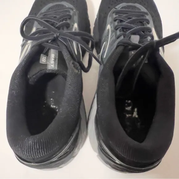 Brooks Mens Beast 18 Black Road-Running Athletic Shoes Size 13