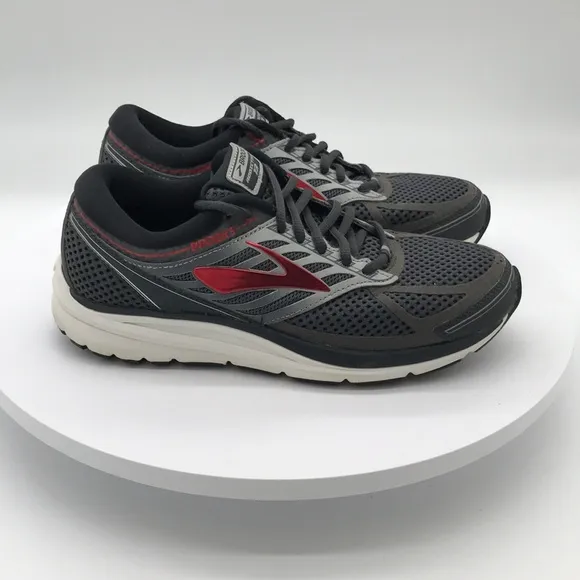 Brooks Mens  Gray and Red Running Shoes size  9 US