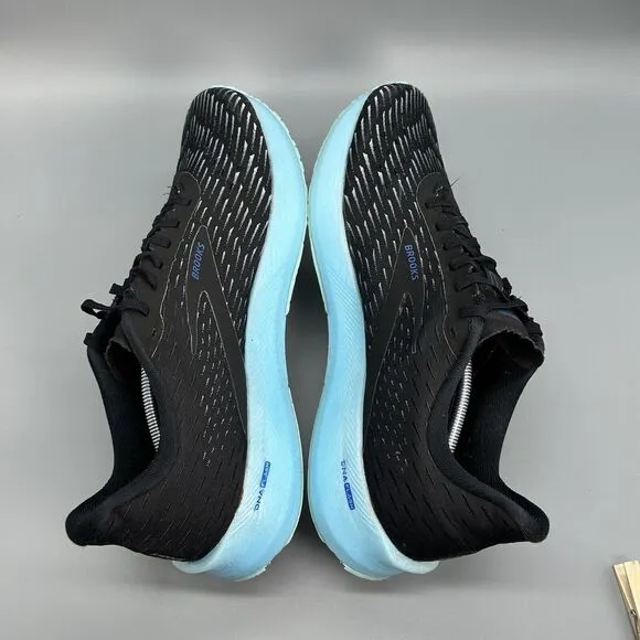 Brooks Mens Size 14 Hyperion Tempo Black Blue Running Athletic Shoes Sneakers