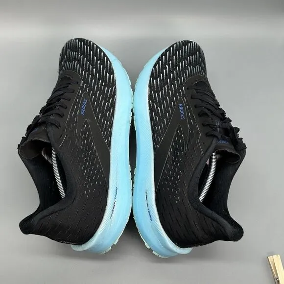 Brooks Mens Size 14 Hyperion Tempo Black Blue Running Athletic Shoes Sneakers