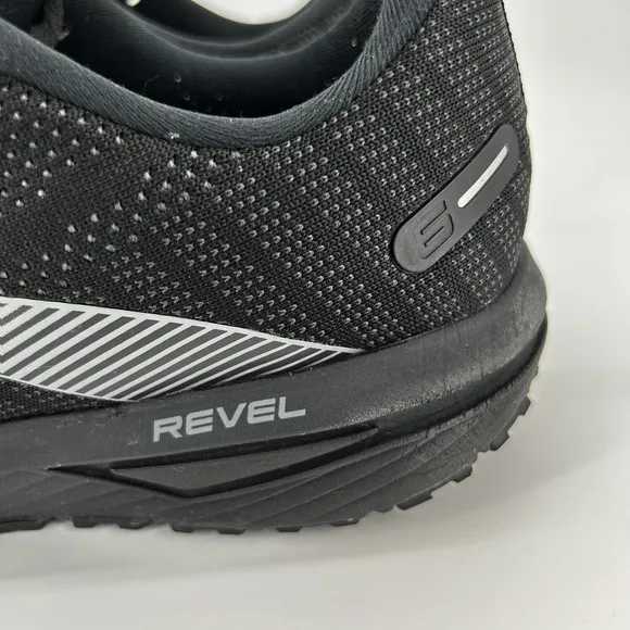 Brooks Revel 6 Running Shoes Sneakers Men's 13D Black Gray Athletic 1103981D072