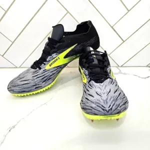 Brooks Running Shoe Men's Size 11 Black Track Spikes Cleats Racing Unisex