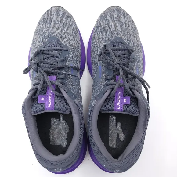 Brooks Womens Launch 6 1202851B022 Gray Running Shoes Sneakers Size 11