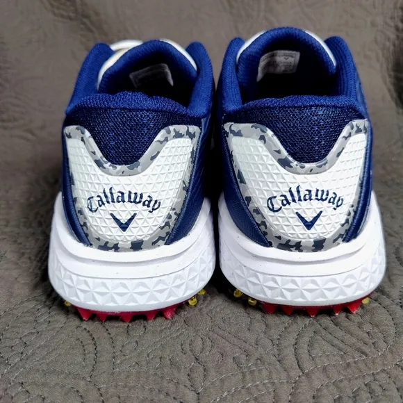 Callaway Men's Coronado V3 USA Red White Blue Spiked Golf Shoes Size 8