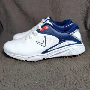 Callaway Men's Coronado V3 USA Red White Blue Spiked Golf Shoes Size 8