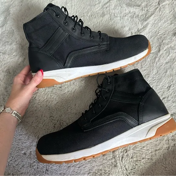 Carhartt Force Work Boot Men’s Size 12 Black White Hightop Lace Shoes Sneakers