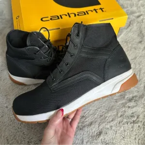Carhartt Force Work Boot Men’s Size 12 Black White Hightop Lace Shoes Sneakers