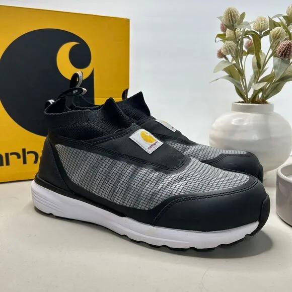 Carhartt Haslett FS2481-M Nano Toe Work Shoes Sneaker Black Gray Men's US 8.5