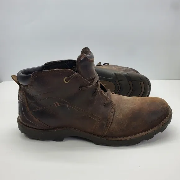 Caterpillar Transform Mens 11.5M Work Boots Dark Brown Shoes