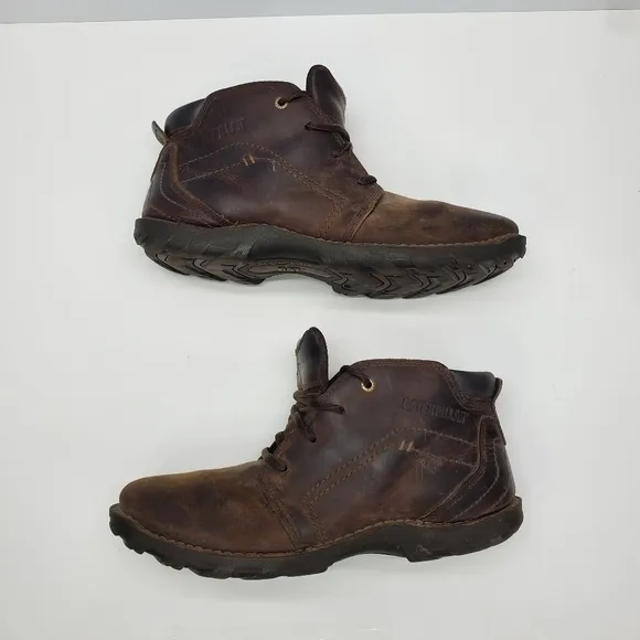 Caterpillar Transform Mens 11.5M Work Boots Dark Brown Shoes