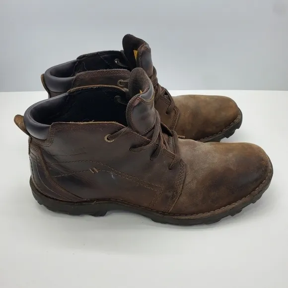 Caterpillar Transform Mens 11.5M Work Boots Dark Brown Shoes