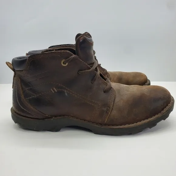 Caterpillar Transform Mens 11.5M Work Boots Dark Brown Shoes