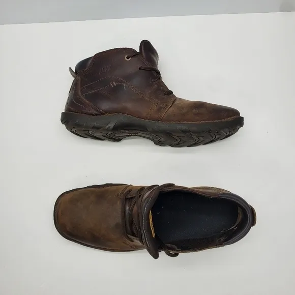 Caterpillar Transform Mens 11.5M Work Boots Dark Brown Shoes