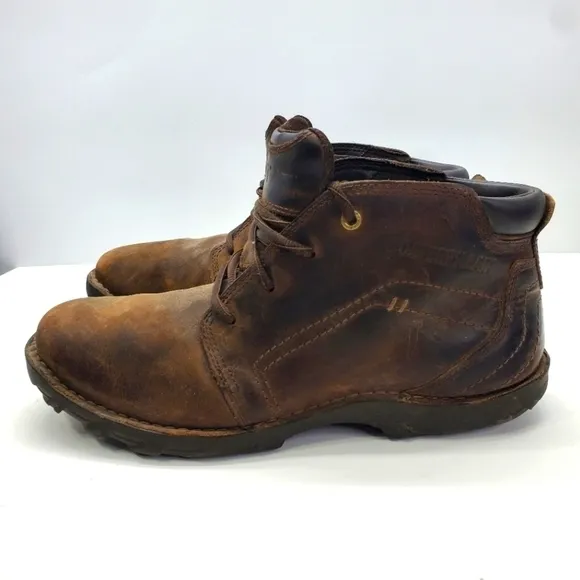 Caterpillar Transform Mens 11.5M Work Boots Dark Brown Shoes