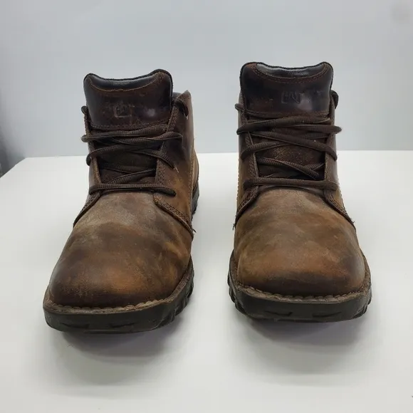 Caterpillar Transform Mens 11.5M Work Boots Dark Brown Shoes