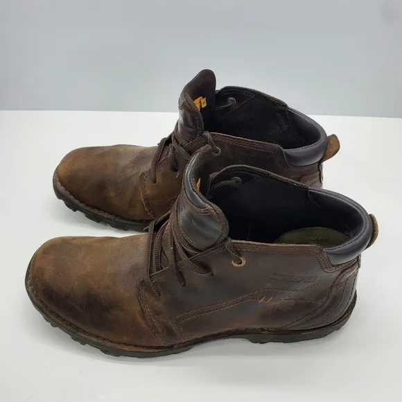 Caterpillar Transform Mens 11.5M Work Boots Dark Brown Shoes