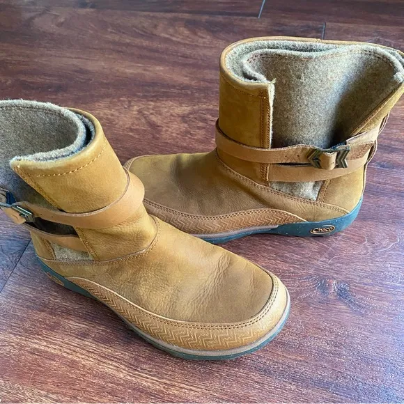 Chaco Hopi Rust Waterproof Leather Hiking Boots Women’s Size 6