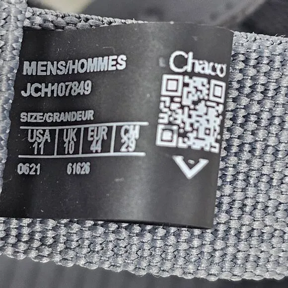 Chaco Lowdown 2 Gray Sandals NWT Men's Size 11