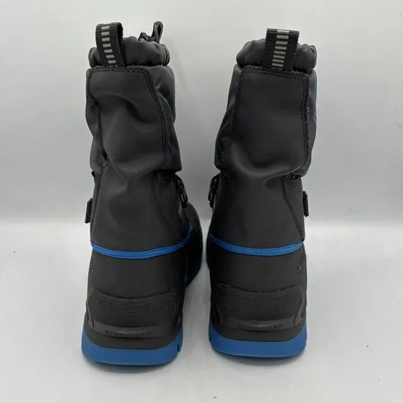 Children Boys Winter Boots KEEN Kids Snow Troll WP 2 Black Shoes Warm