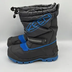 Children Boys Winter Boots KEEN Kids Snow Troll WP 2 Black Shoes Warm