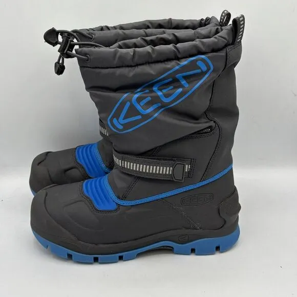Children Boys Winter Boots KEEN Kids Snow Troll WP 2 Black Shoes Warm