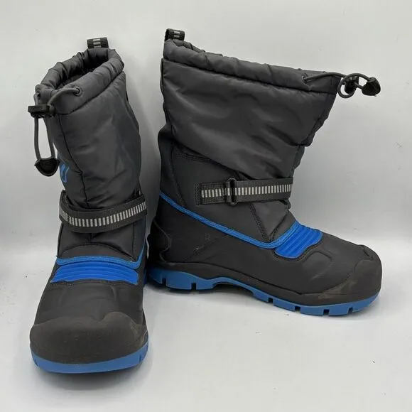 Children Boys Winter Boots KEEN Kids Snow Troll WP 2 Black Shoes Warm