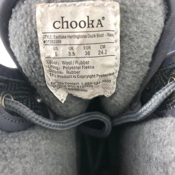 Chooka Women's Waterproof Rain Snow Boots Size 6