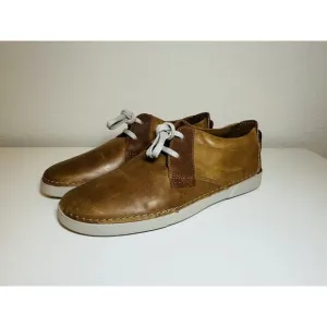 Clark's Collection Gereld Low Tan Leather Lace Up Shoes Men's SIZE 11M