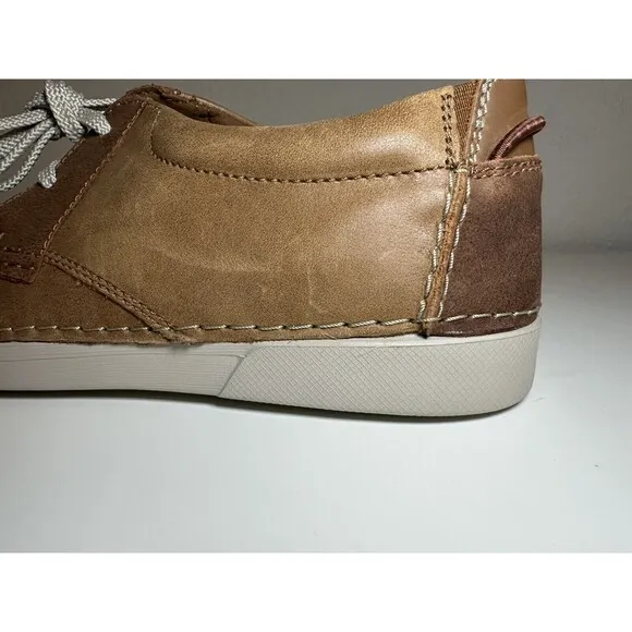 Clark's Collection Gereld Low Tan Leather Lace Up Shoes Men's SIZE 11M
