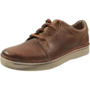 Clarks Mens Kitna Stride Tan Leather Casual And Fashion Sneakers Shoes