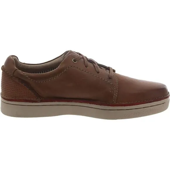 Clarks Mens Kitna Stride Tan Leather Casual And Fashion Sneakers Shoes