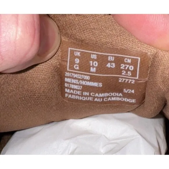 Clarks Motion Trek EZ Mens Leather Casual Slip On Sneakers Shoes Size 10 Brown